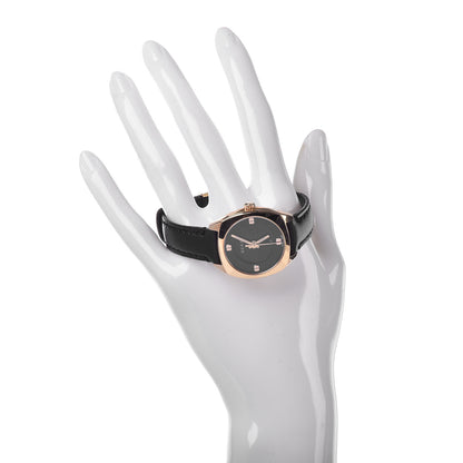 Gucci Stainless Steel Calfskin 29mm GG2570 Quartz Watch Black 2 of 10