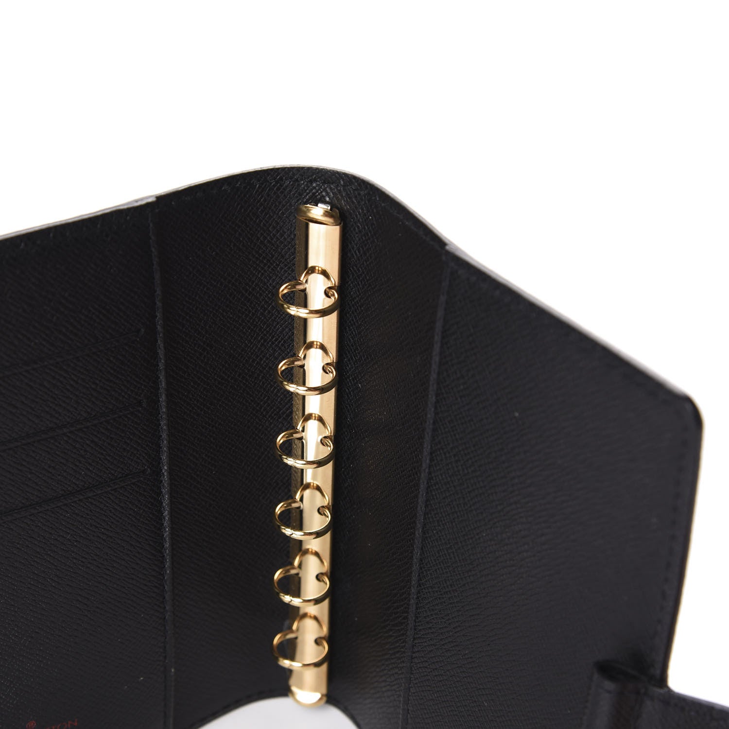 Louis Vuitton Epi Small Ring Agenda Cover Black 7 of 10