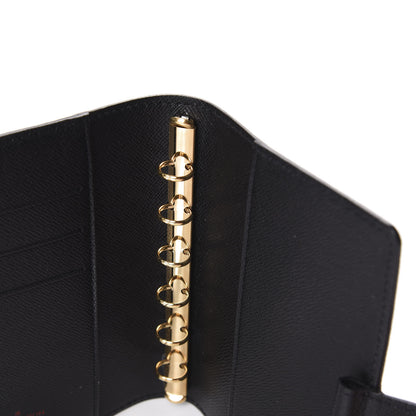 Louis Vuitton Epi Small Ring Agenda Cover Black 7 of 10