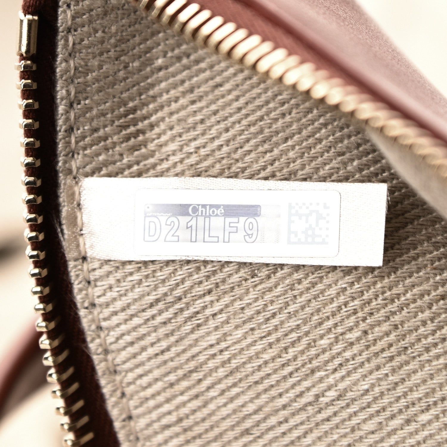 Chloe Linen Calfskin Large Kamilla North-South Tote Beige 7 of 10