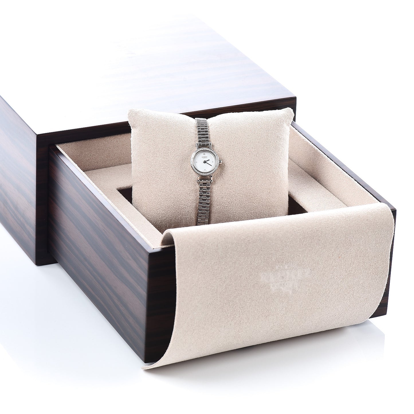 18K White Gold Diamond 16mm Faubourg Quartz Watch