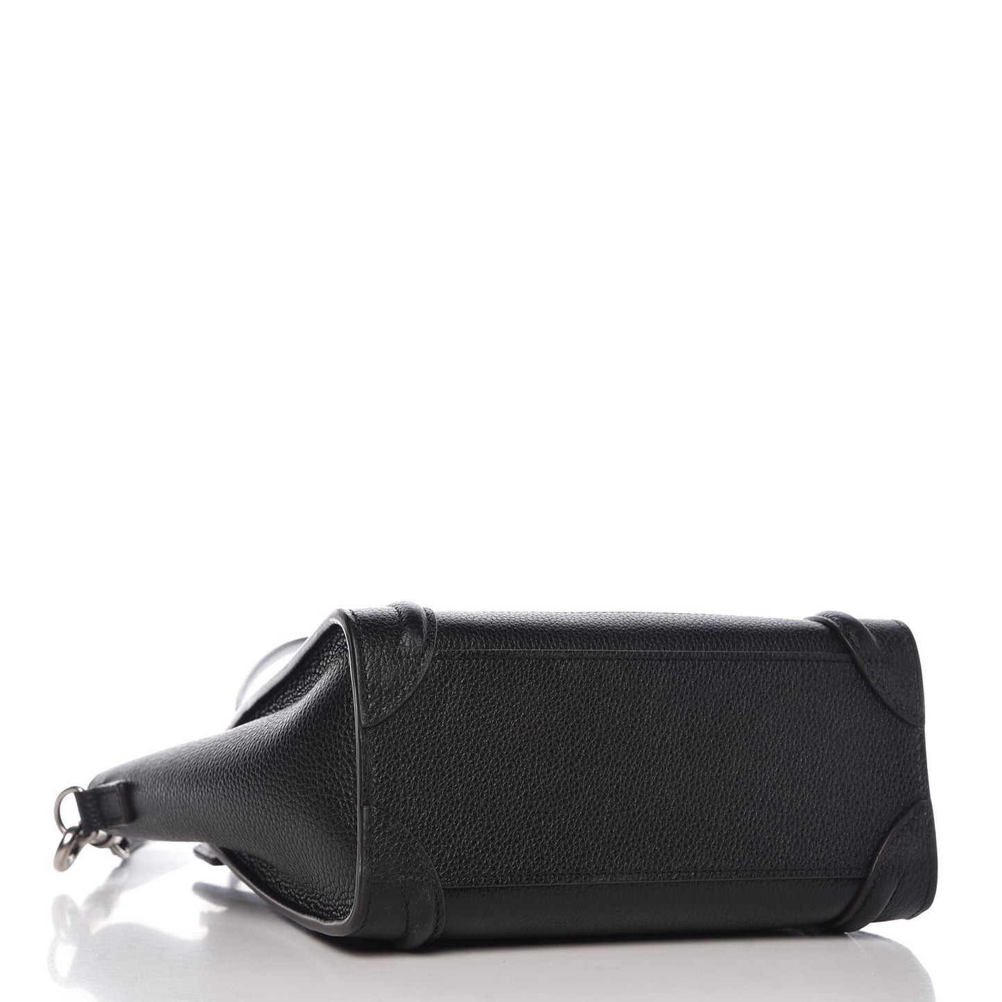 Drummed Calfskin Nano Luggage Black
