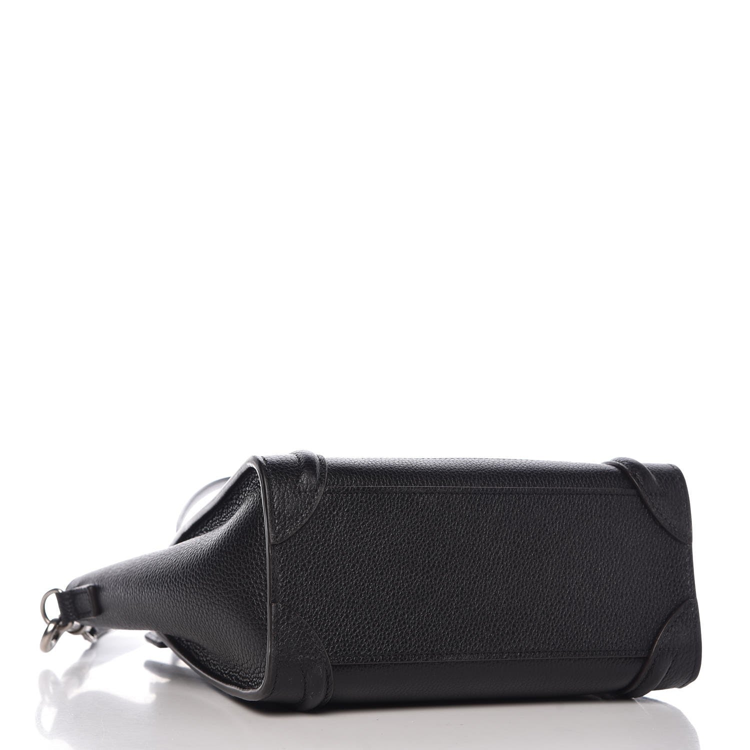 Celine Drummed Calfskin Nano Luggage Black 4 of 6