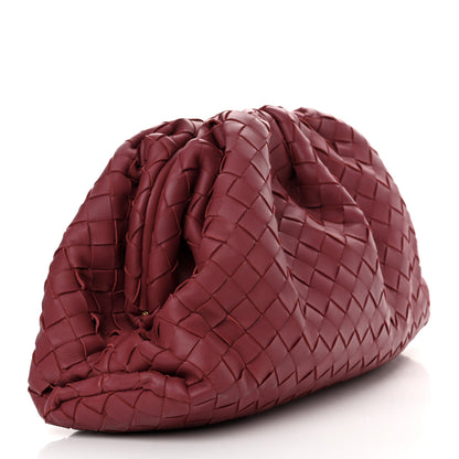 Bottega Veneta Nappa Maxi Intrecciato The Pouch Oversized Clutch Amaranto 3 of 9