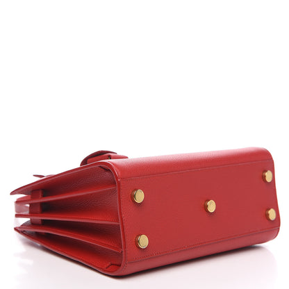 Saint Laurent Grained Calfskin Nano Sac De Jour Lipstick Red 3 of 11