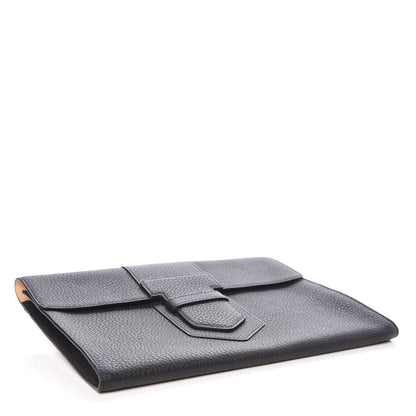 Delvaux Grained Bullskin Presse A5 Pouch Black 4 of 6