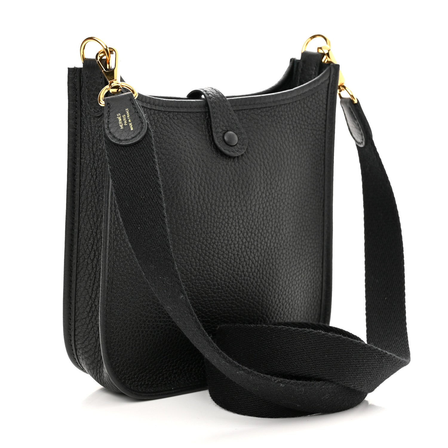 Hermes Taurillon Clemence Evelyne TPM Black 3 of 11