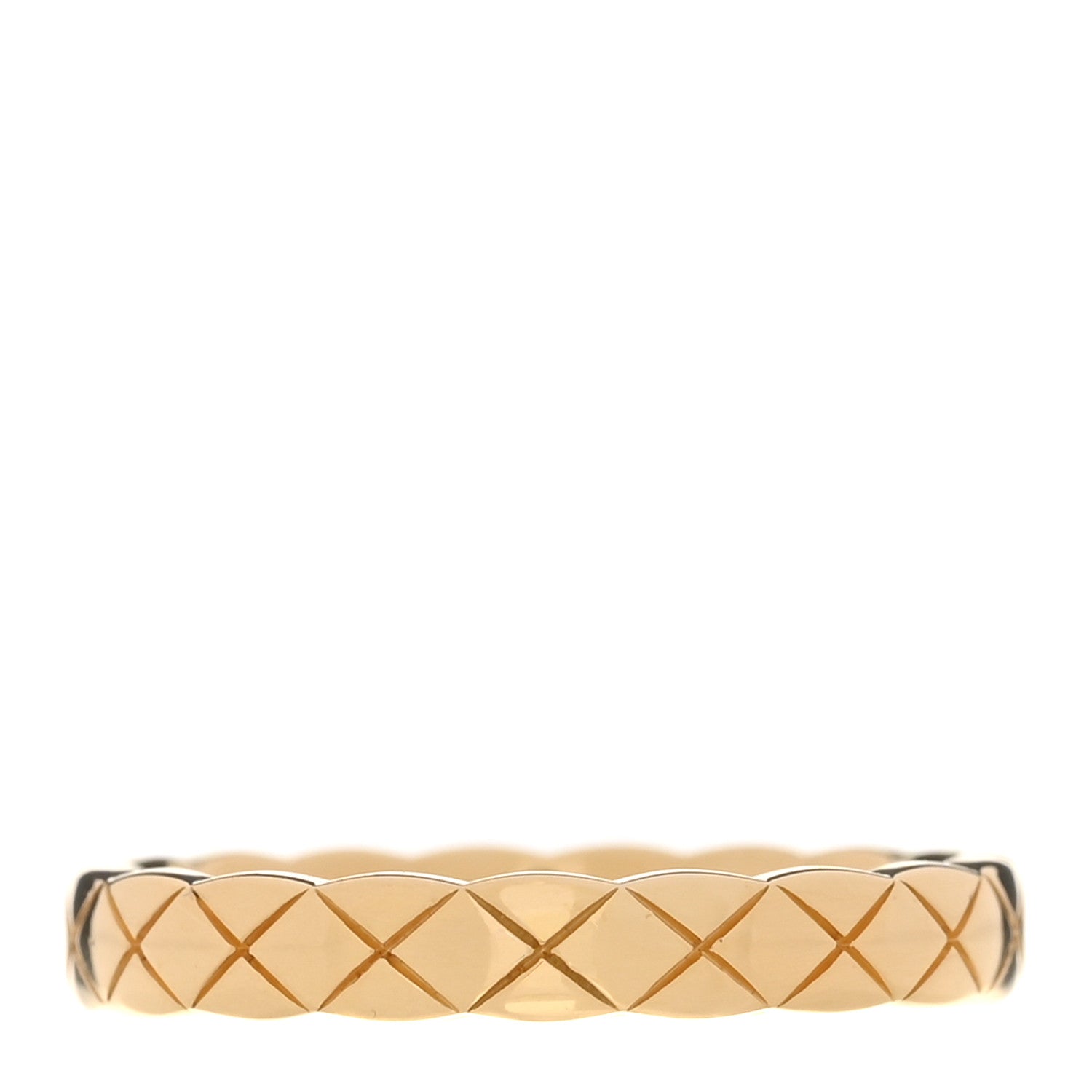 Chanel 18K Yellow Gold Mini Coco Crush Ring 55 7.25 3 of 5