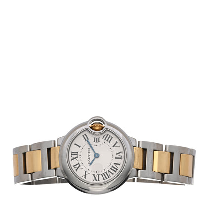 Cartier Stainless Steel 18K Yellow Gold 28mm Ballon Bleu De Cartier Quartz Watch 2 of 4