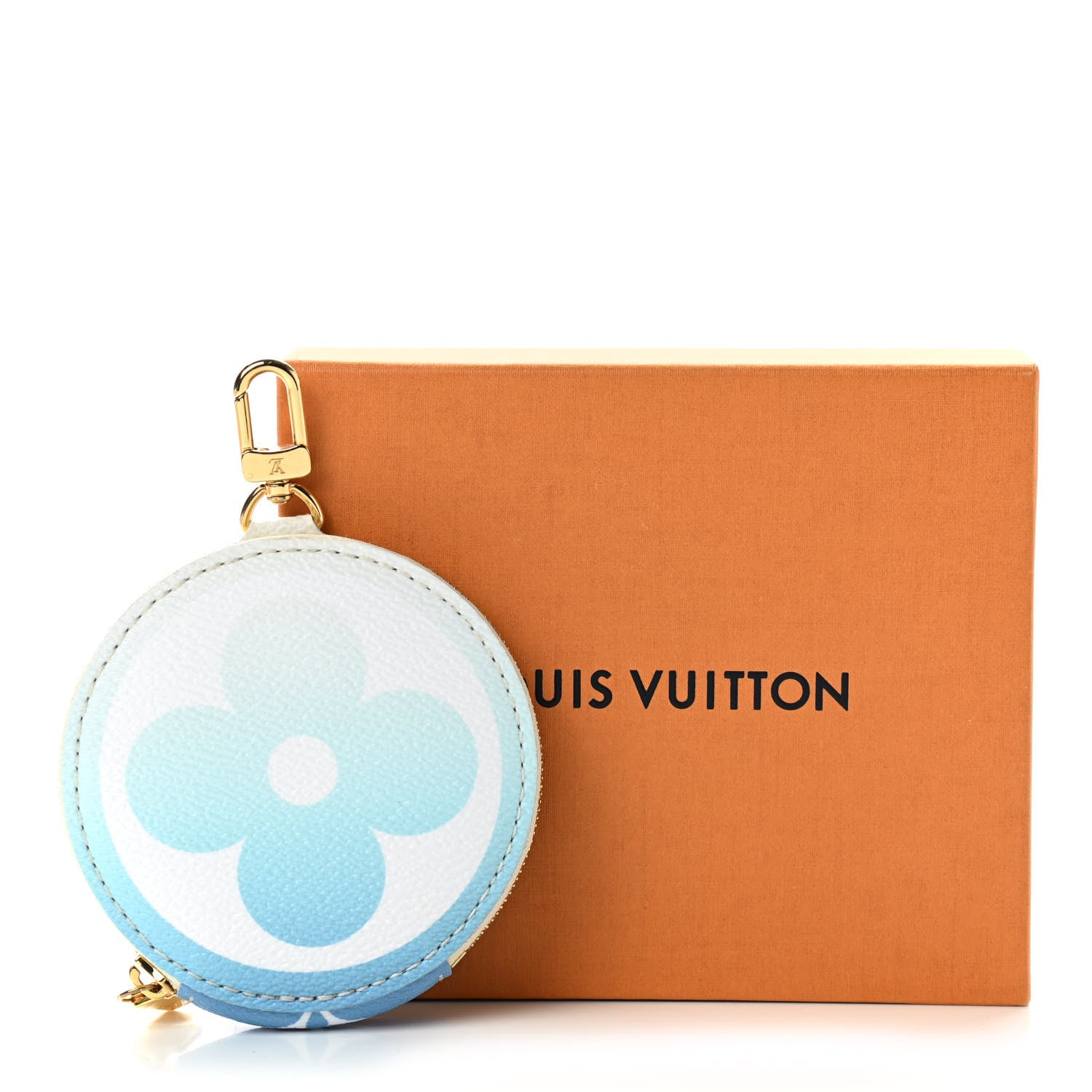 Louis Vuitton Monogram Giant By The Pool Multi Pochette Accessories Round Coin Purse Blue 7 of 7
