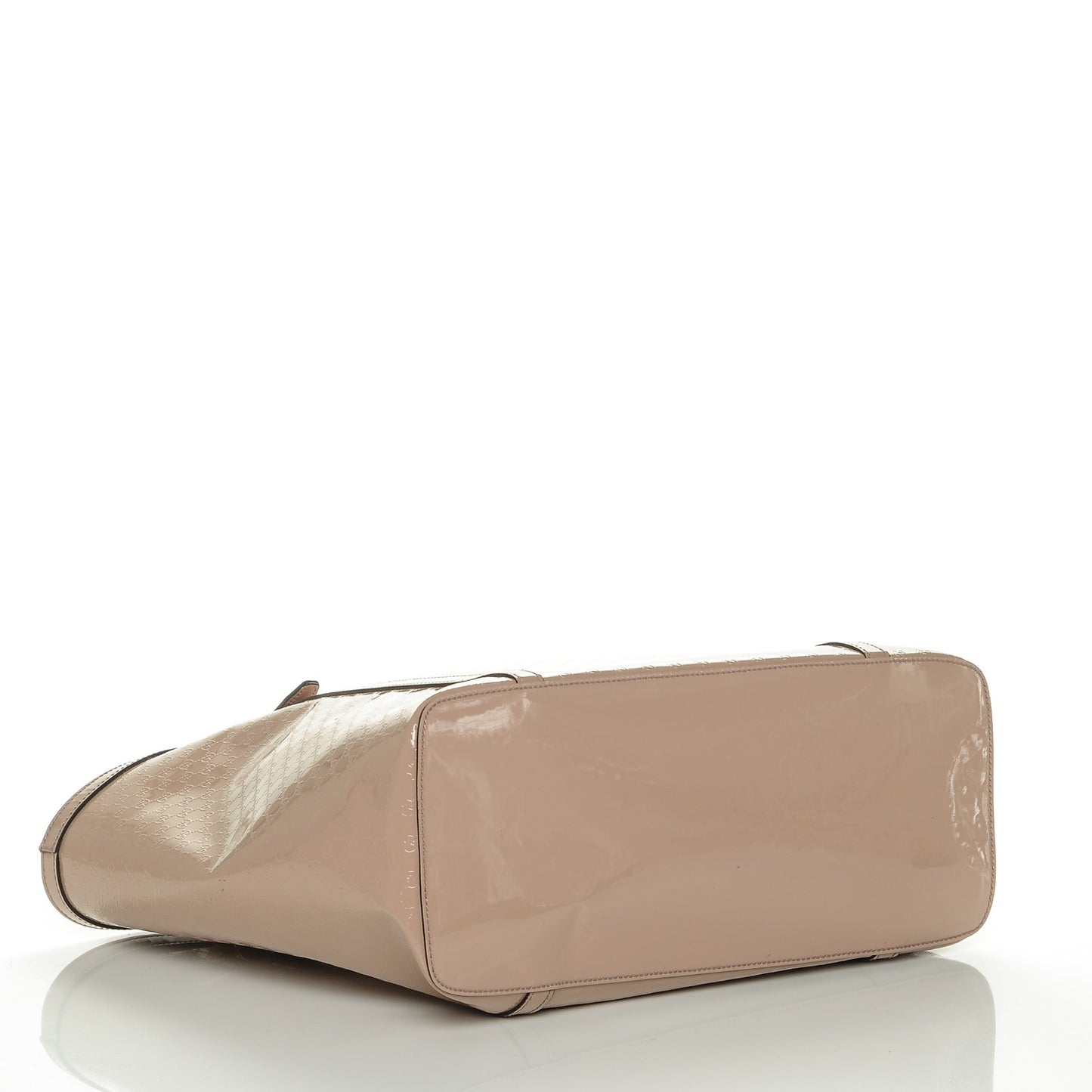 Patent Microguccissima Medium Nice Tote Dark Cipria