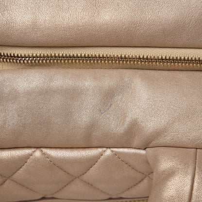 Chanel Metallic Lambskin Coco Cocoon Bowler Light Gold 8 of 16