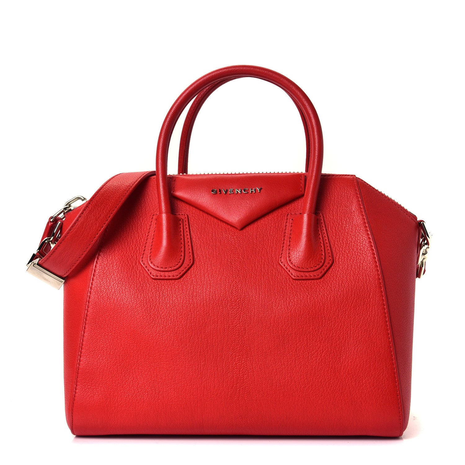 Givenchy Sugar Goatskin Small Antigona Red 1 of 4