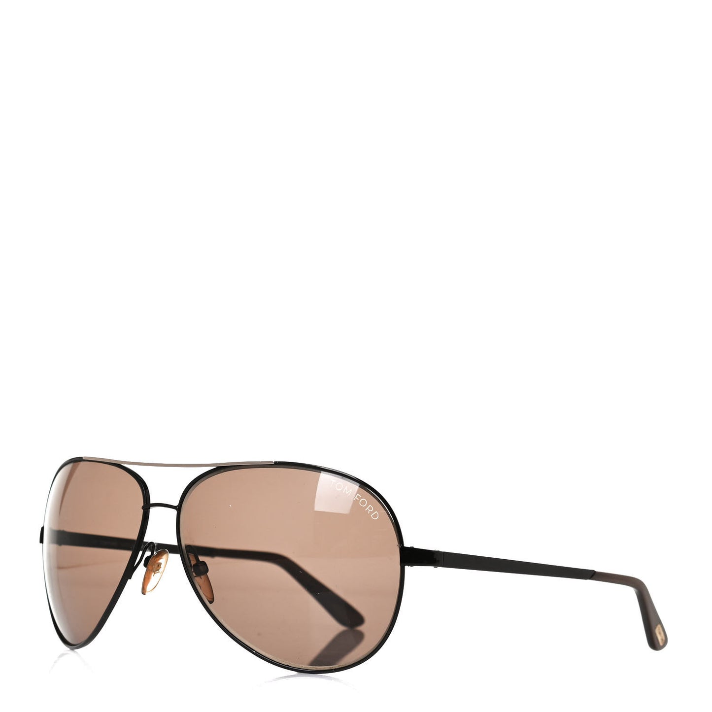 Metal Charles Aviator Sunglasses TF35 Black