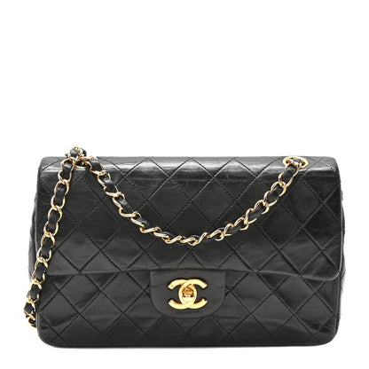 Chanel Lambskin Quilted Small Double Flap Black 1 of 10