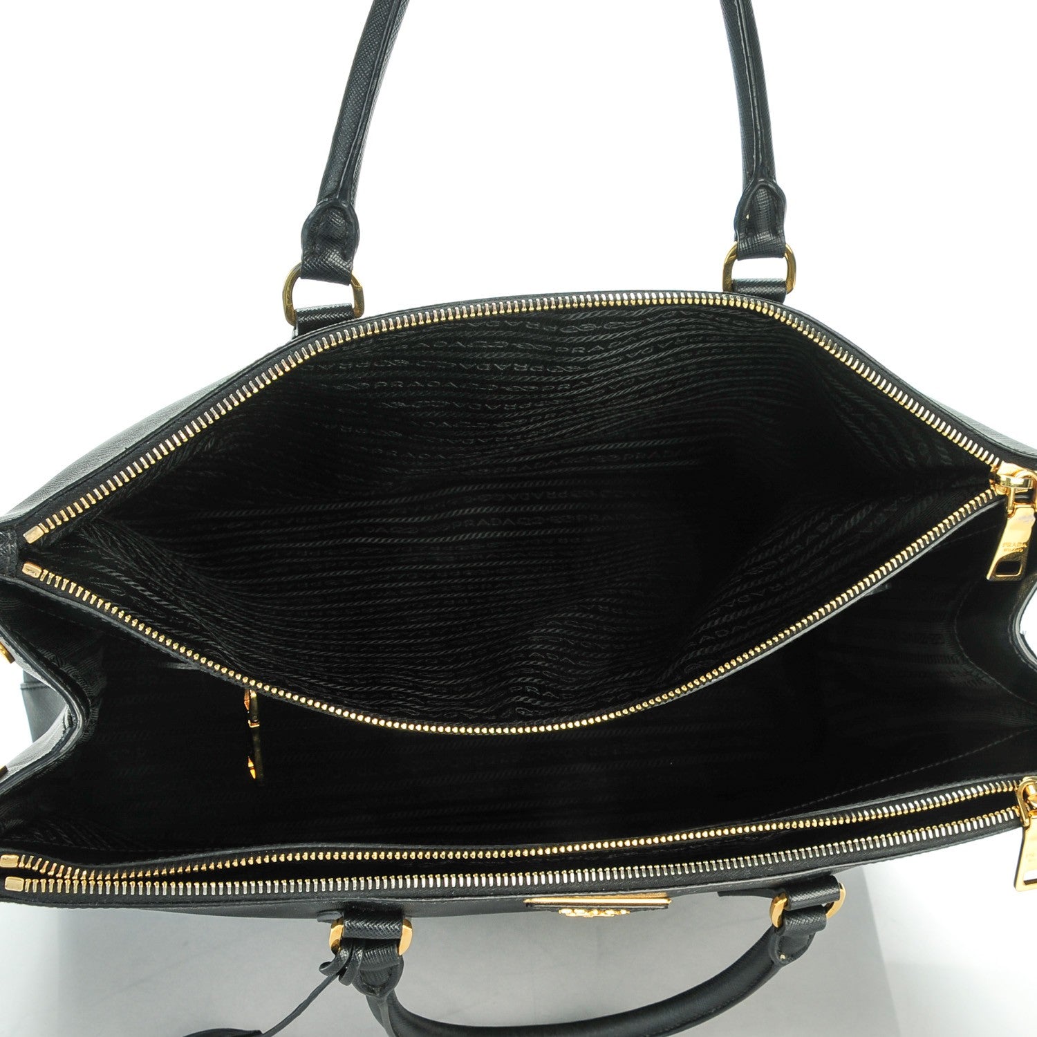 Prada Saffiano Lux Extra Large Galleria Double Zip Tote Black 5 of 7