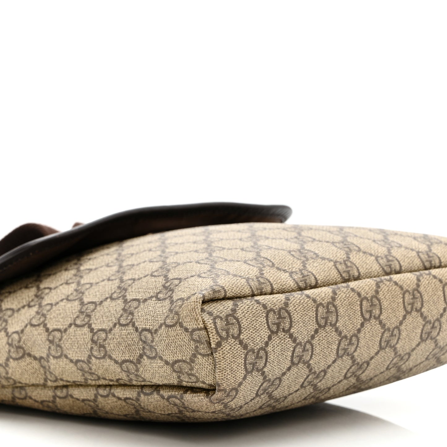 GG Plus Monogram Small Flap Messenger Bag Beige Dark Brown