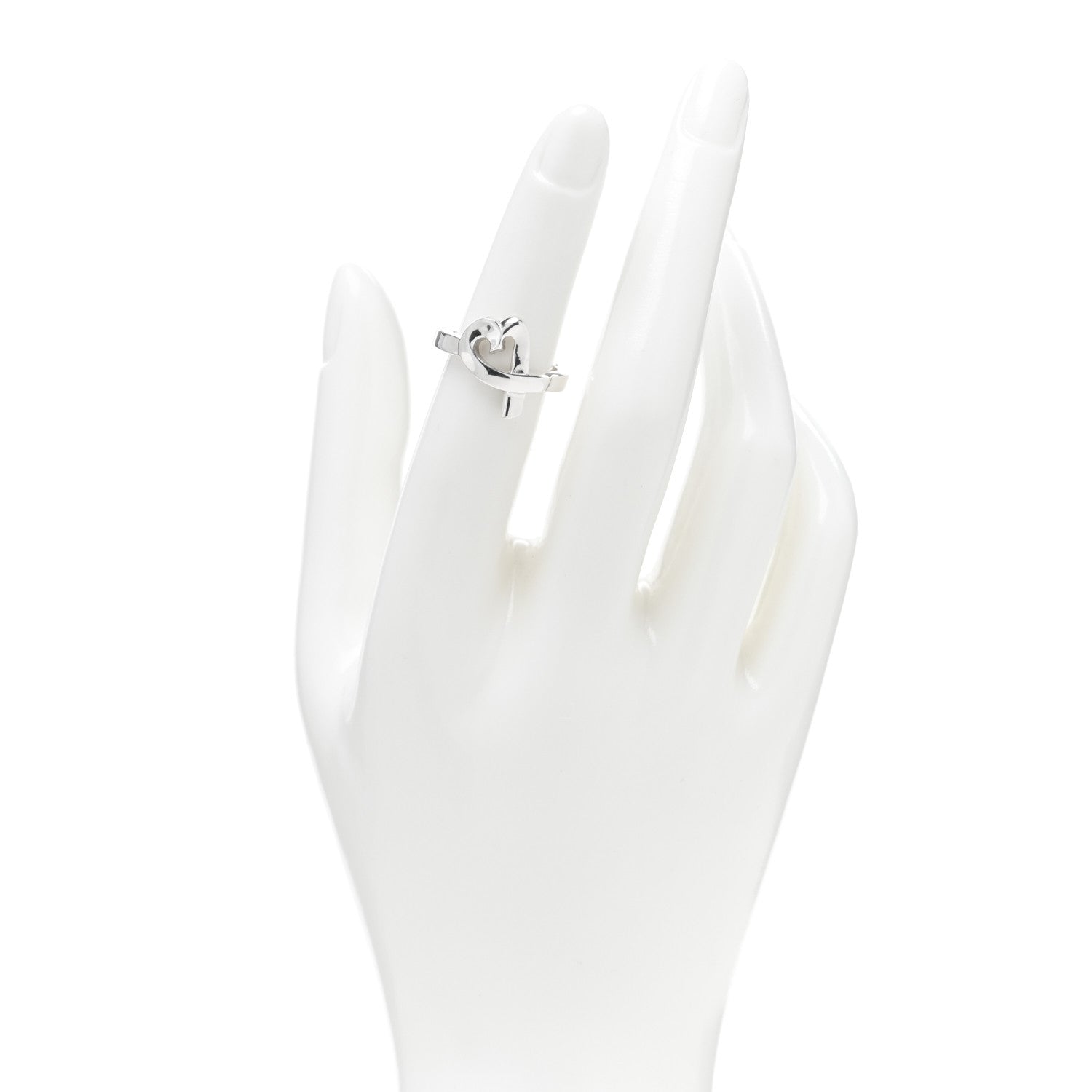Tiffany Sterling Silver Paloma Picasso Loving Heart Ring 49 5 2 of 5