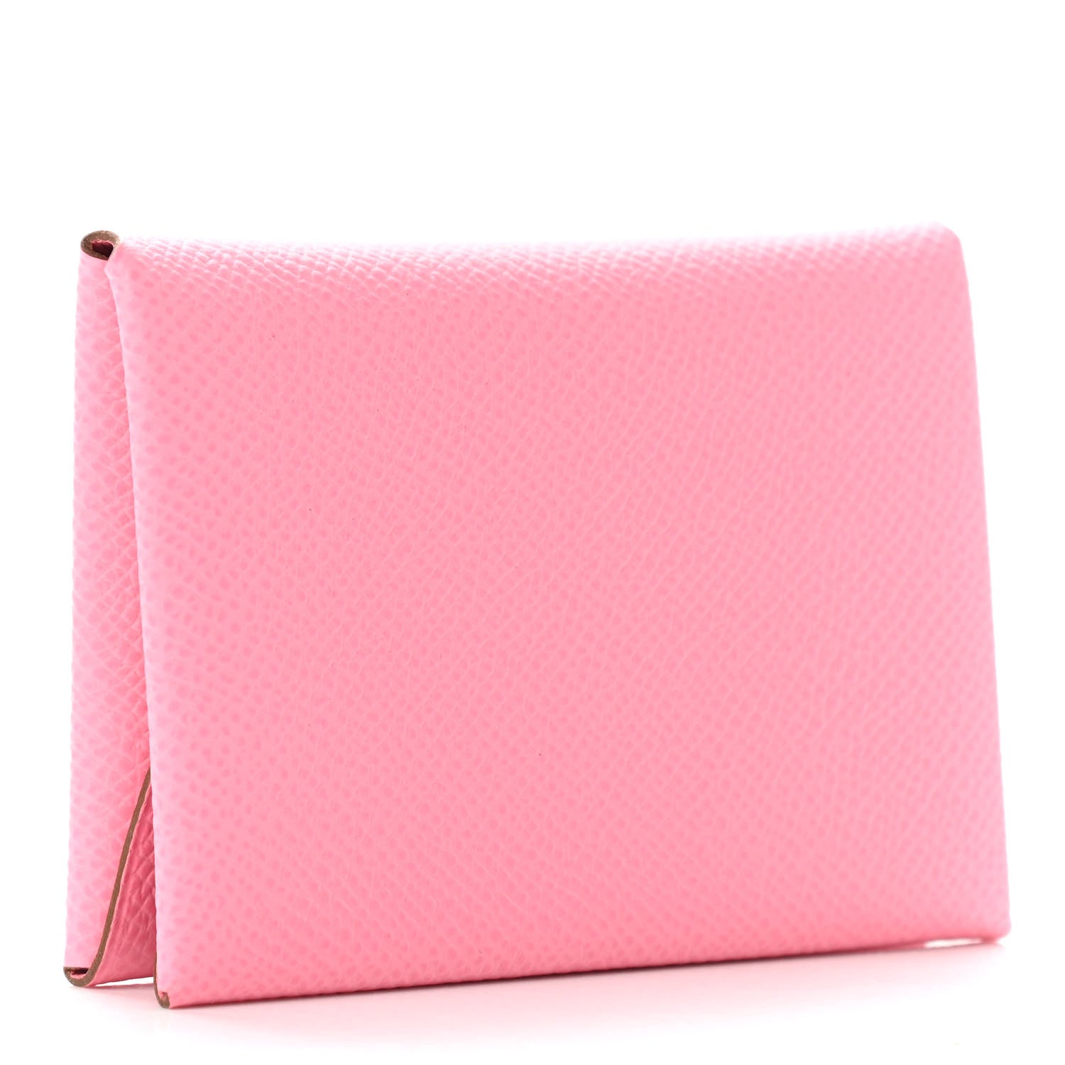 Hermes Epsom Calvi Duo Card Case Rose Confetti 3 of 7