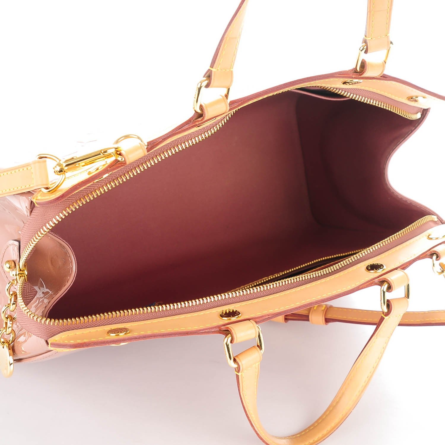 Louis Vuitton Vernis Brea MM Rose Velours 5 of 7