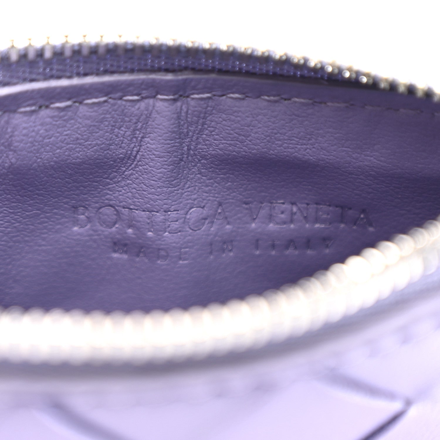 Bottega Veneta Nappa Intrecciato Key Case Purple 6 of 7