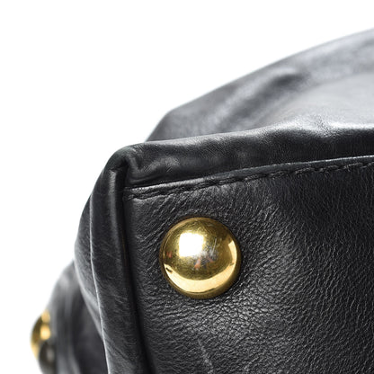 Gucci Calfskin Large Babouska Dome Satchel Black 9 of 12