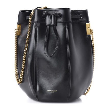 Saint Laurent Smooth Calfskin Small Talitha Bucket Bag Black 1 of 9