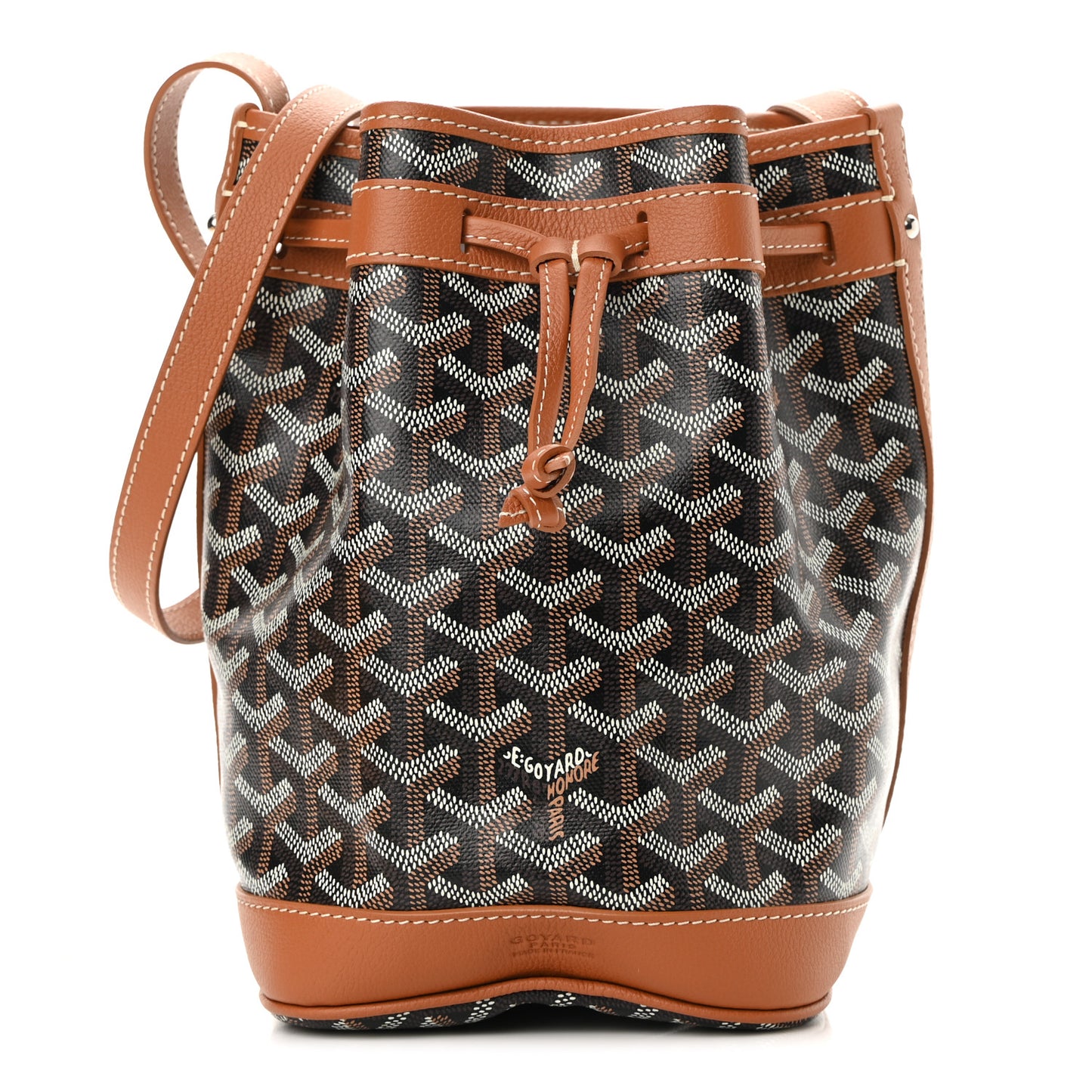 Goyardine Petit Flot Bucket Bag PM Black Gold