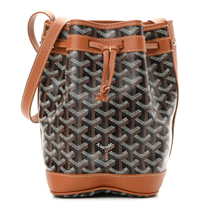 Goyard Goyardine Petit Flot Bucket Bag PM Black Gold 1 of 9