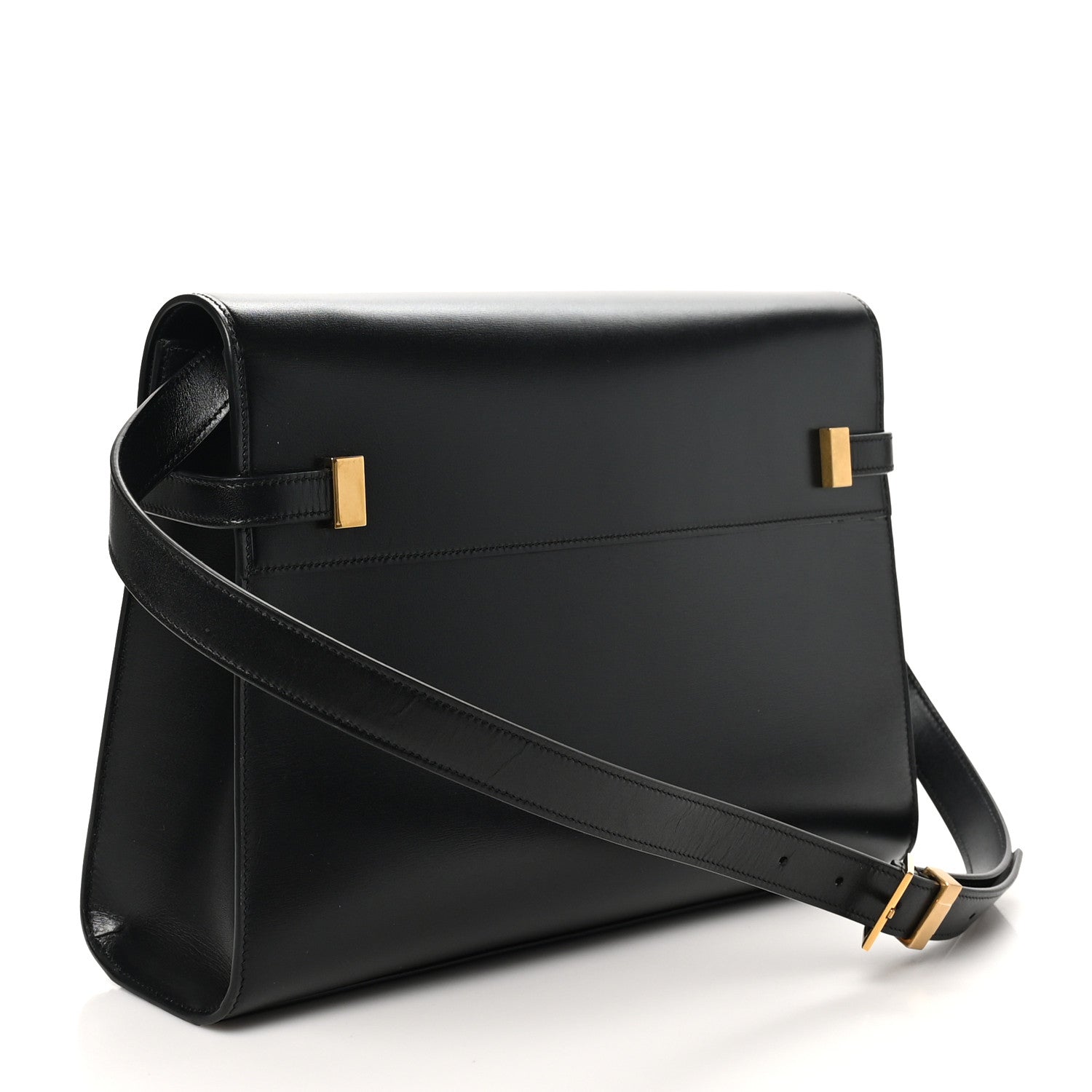 Saint Laurent Smooth Calfskin Manhattan Shoulder Bag Black 3 of 10