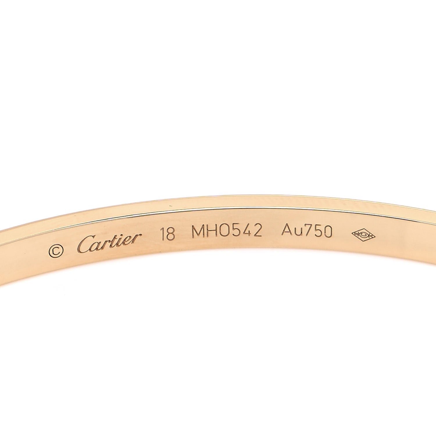 Cartier 18K Yellow Gold Small LOVE Bracelet 18 4 of 4