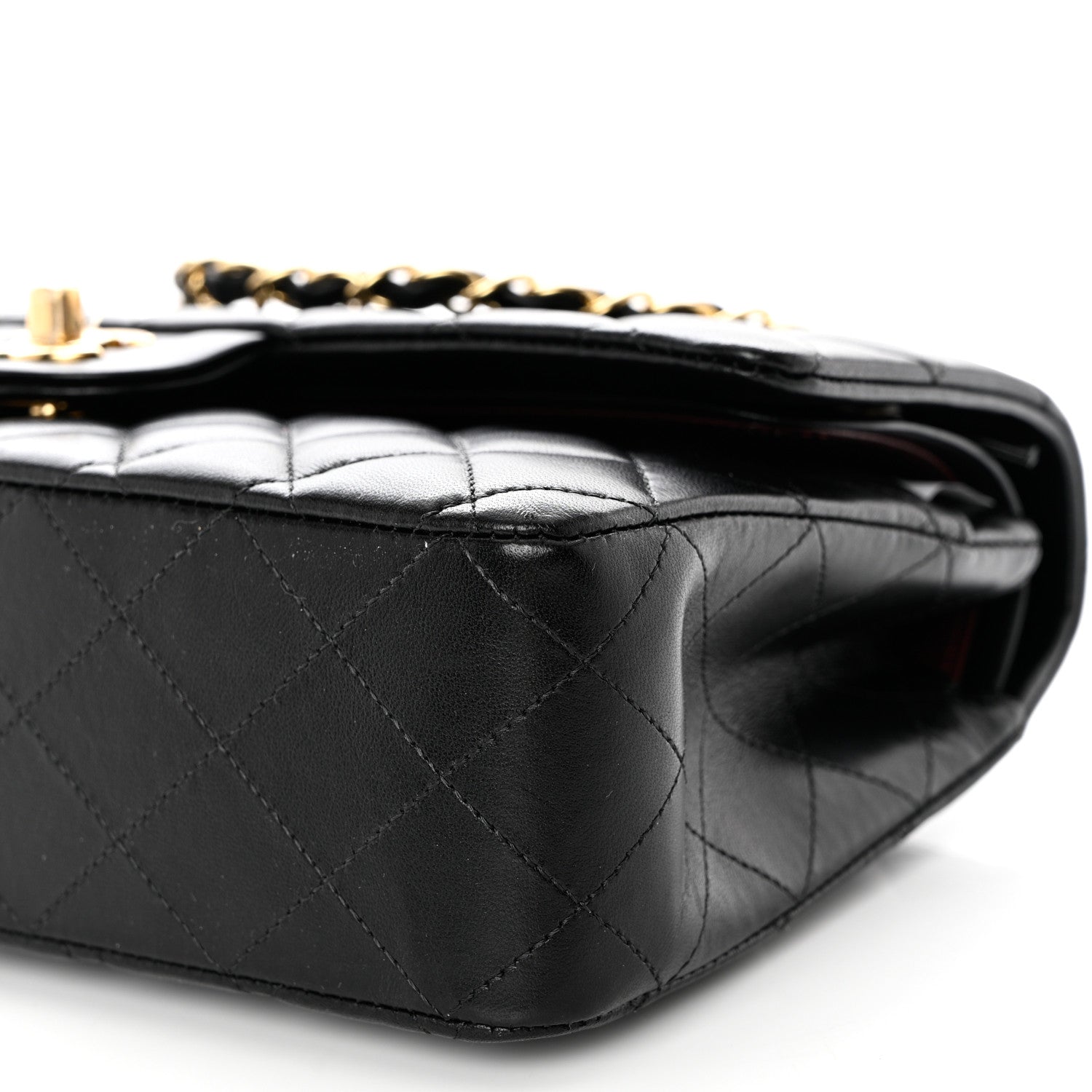 Chanel Lambskin Quilted Medium Double Flap Black 10 of 10