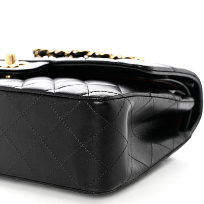 Chanel Lambskin Quilted Medium Double Flap Black 10 of 10
