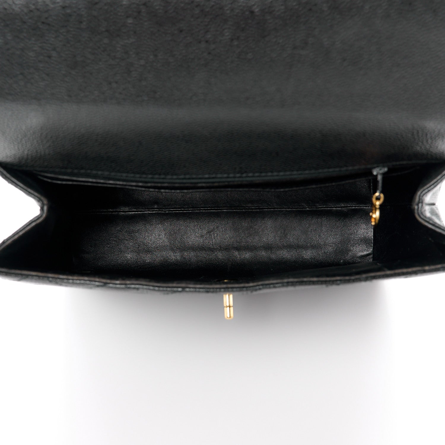 Chanel Caviar Quilted Jumbo Kelly Flap Black 5 of 13