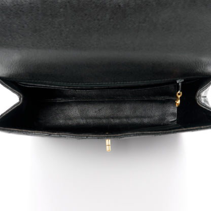Chanel Caviar Quilted Jumbo Kelly Flap Black 5 of 13