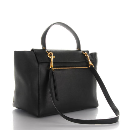 Celine Baby Grained Calfskin Mini Belt Bag Black 3 of 10