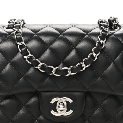 Chanel Lambskin Quilted Mini Square Flap Black 8 of 10