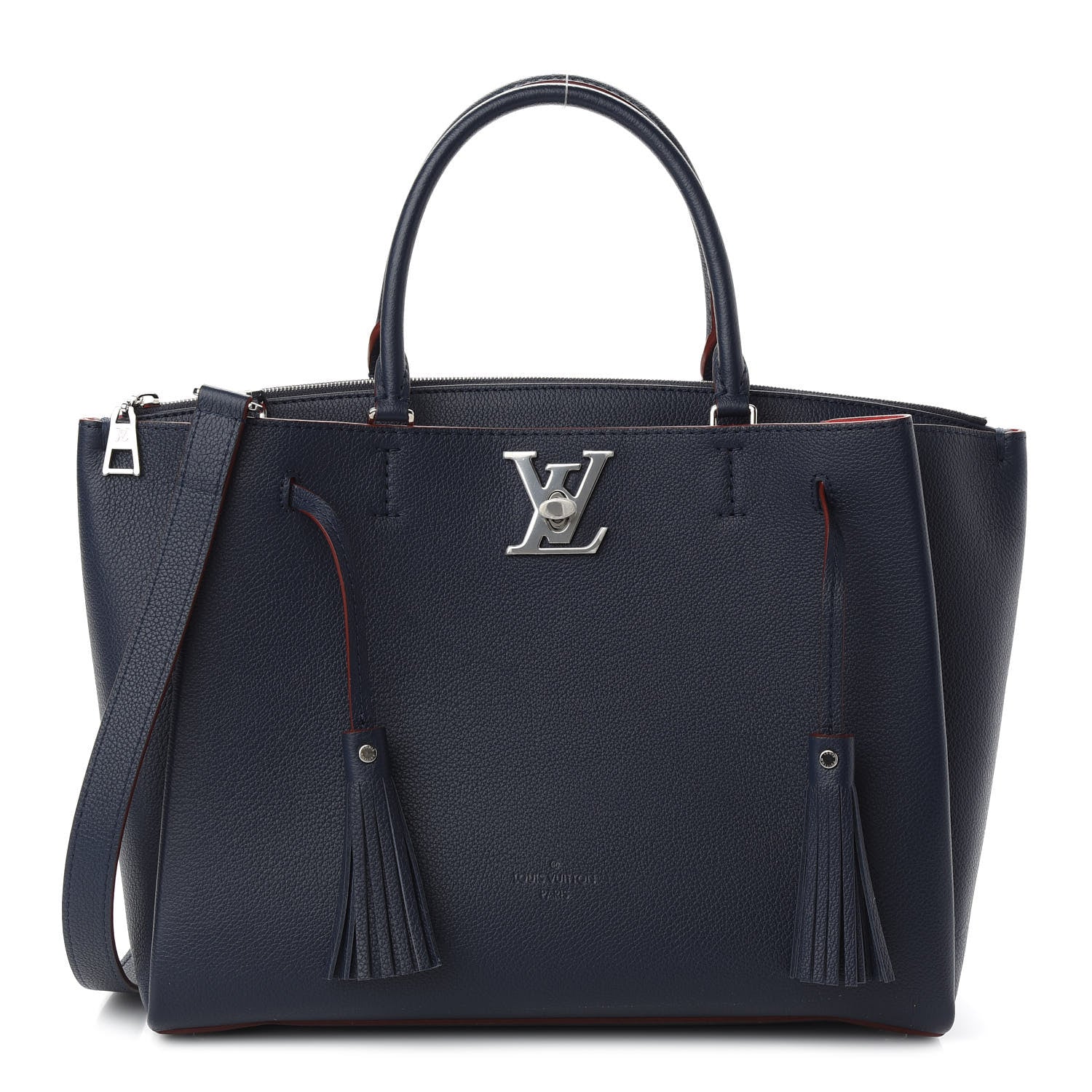 Louis Vuitton Calfskin Lockmeto Marine Rouge 1 of 10