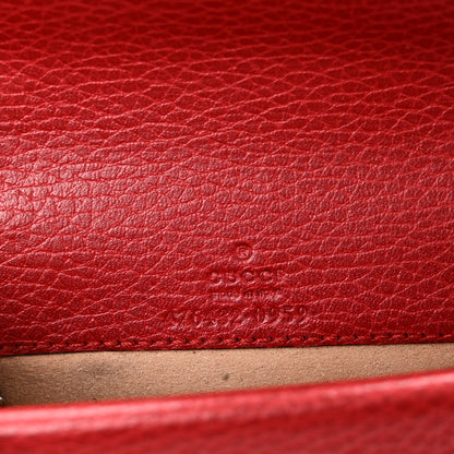 Gucci Dollar Calfskin Swarovski Crystal Small Dionysus Shoulder Bag Hibiscus Red 6 of 9