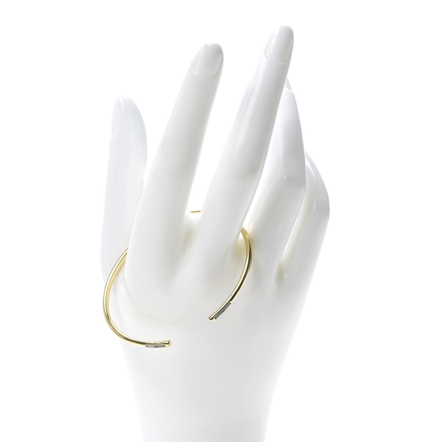 18K Yellow Gold Peridot Sparklers Wire Cuff Bracelet
