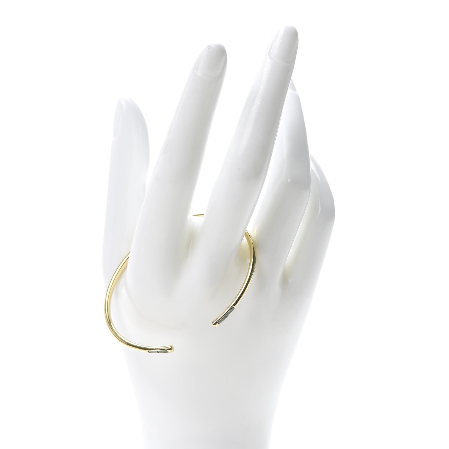 Tiffany 18K Yellow Gold Peridot Sparklers Wire Cuff Bracelet 2 of 4