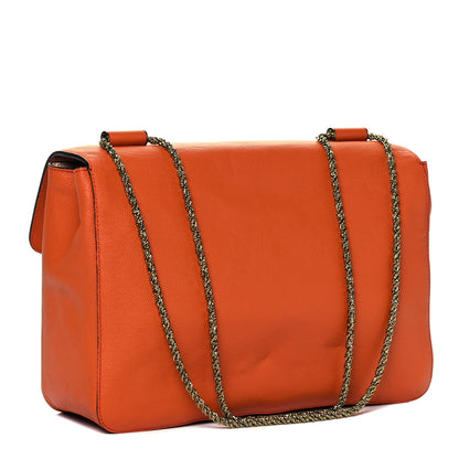 Chloe Goatskin Large Elsie Shoulder Bag Coral 3 of 10