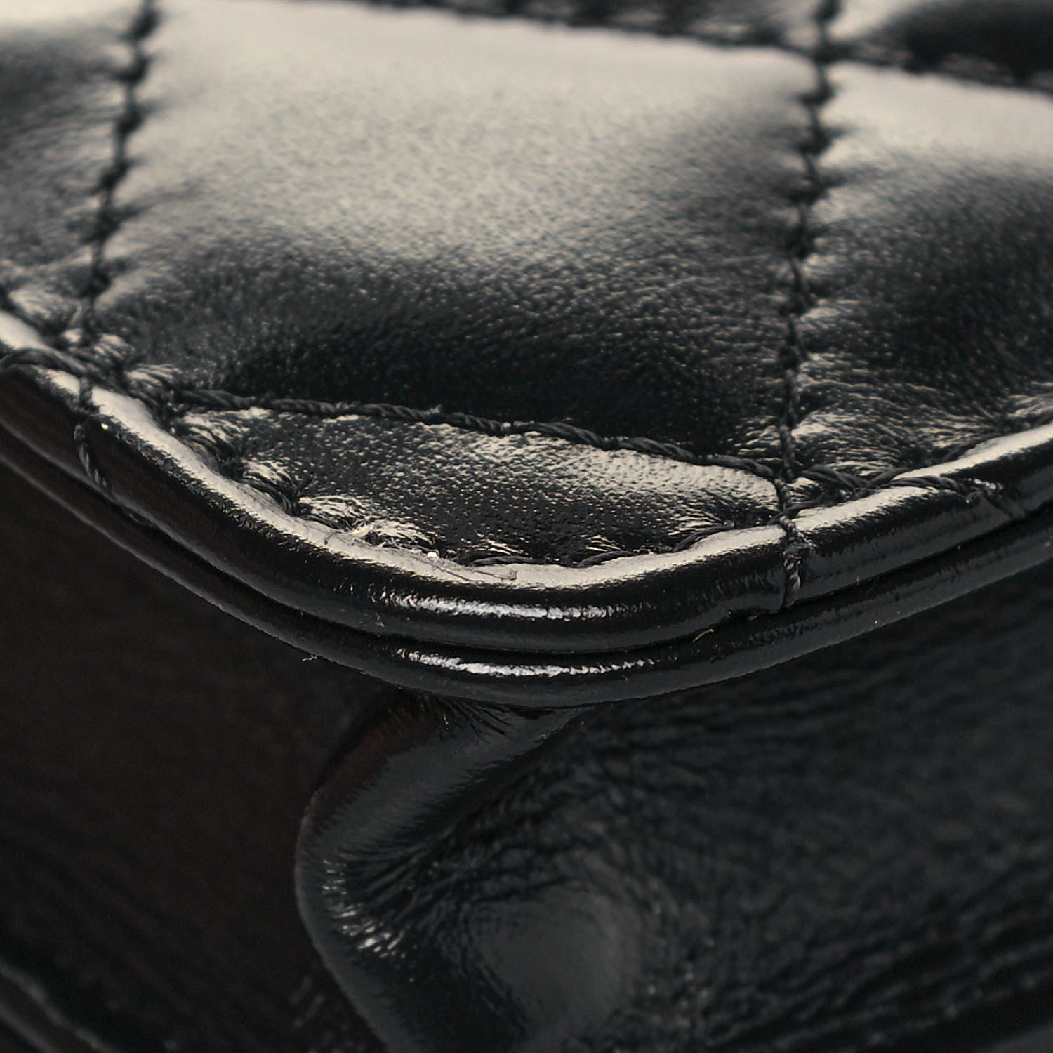 Chanel Calfskin Quilted Perfect Fit Coin Purse With Chain Black 12 of 14
