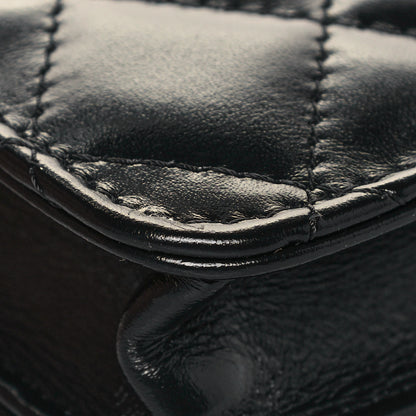Chanel Calfskin Quilted Perfect Fit Coin Purse With Chain Black 12 of 14