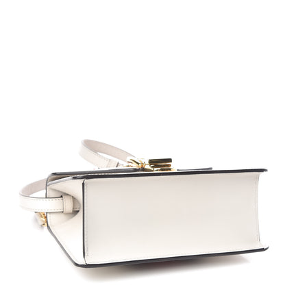 Gucci Calfskin Mini Sylvie Top Handle Bag White 5 of 12