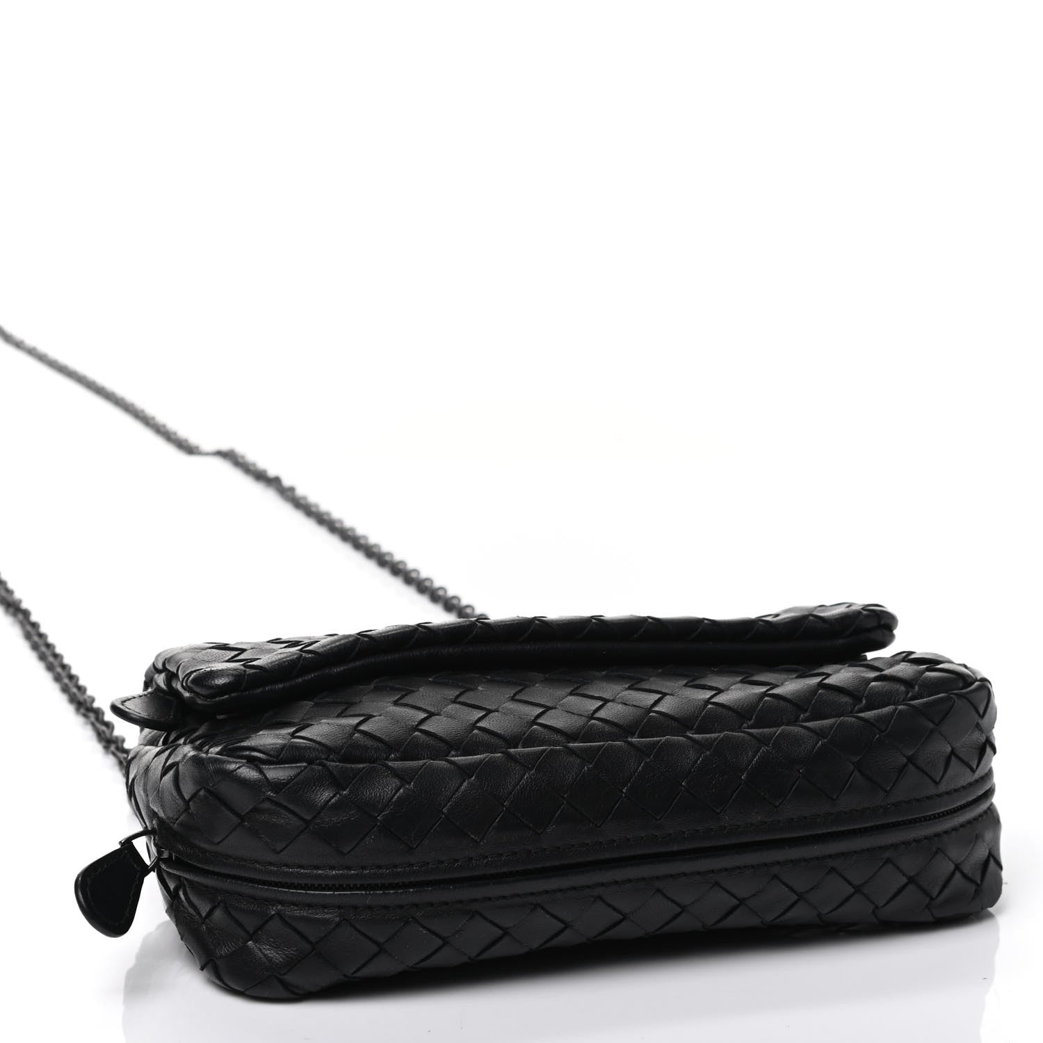 Bottega Veneta Nappa Intrecciato Small Chain Crossbody Black 3 of 4