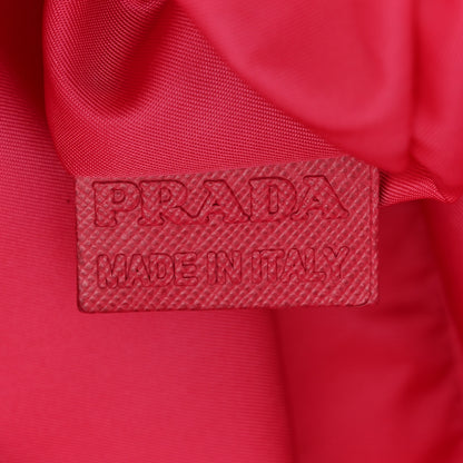 Prada Tessuto Nylon Saffiano Tote Papaya Ibisco 7 of 14