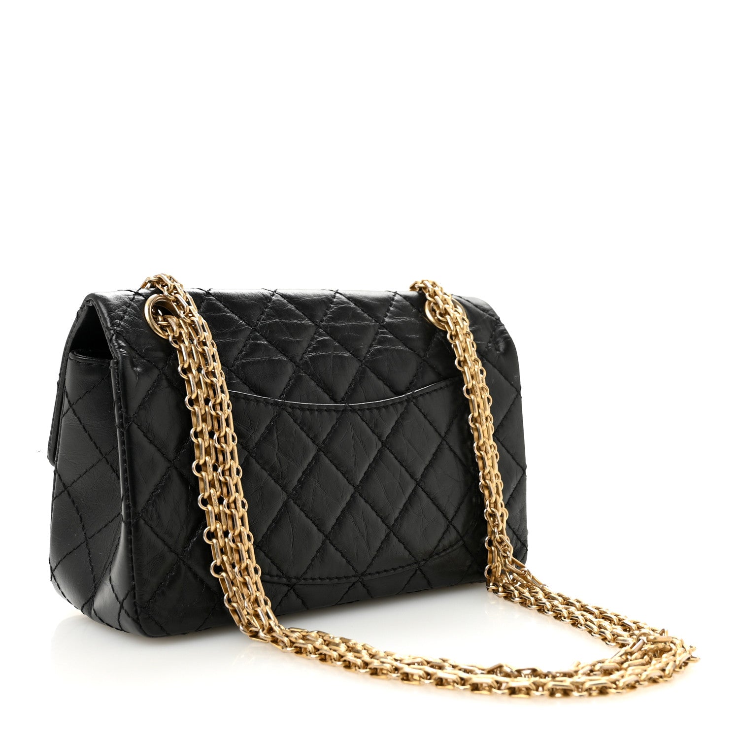 Chanel Aged Calfskin Quilted 2.55 Reissue Mini Flap Black 3 of 12