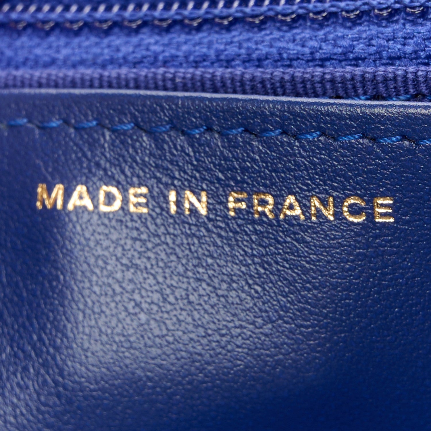 Chanel Caviar Quilted Boy Wallet On Chain WOC Blue 7 of 12