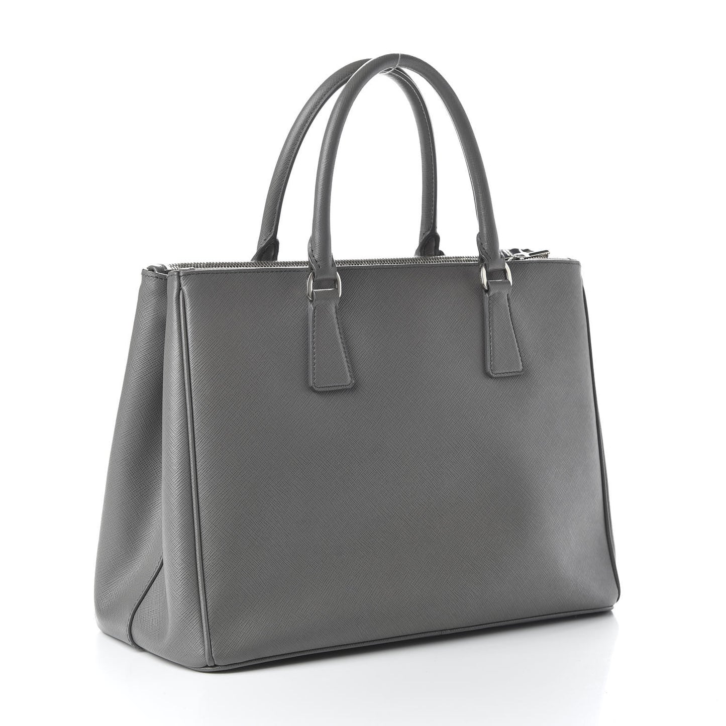 Saffiano Medium Galleria Double Zip Tote Marmo